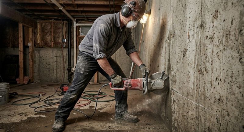 Foundation Wall Cutting in Corpus Christi, TX